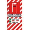 Blazon Sign - CO2 Carbon Dioxide Fire Extinguisher 400x200