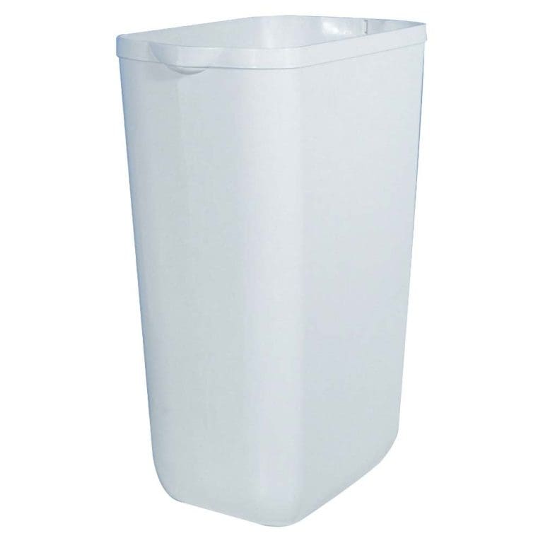 Waste Paper Bin 43L White Base Kiwi Hygiene Supplies