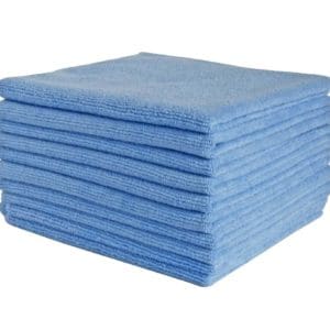 Commercial grade blue microfibre cloths