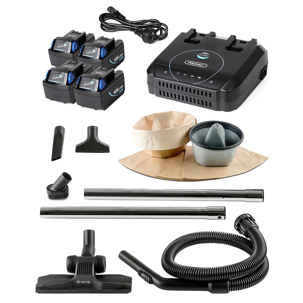 PACVAC Superpro GO Battery Backpack Vacuum Cleaner