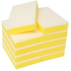 Filta Sponge Scourer White/Yellow 150x100mm (10 Pack)