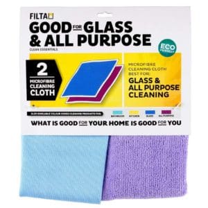 All purpose microfibre cloths - ideal for glass