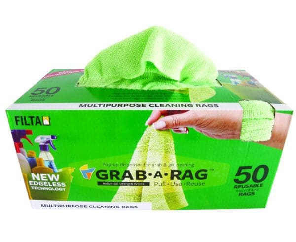 Grab a rag microfibre cleaning cloths - green