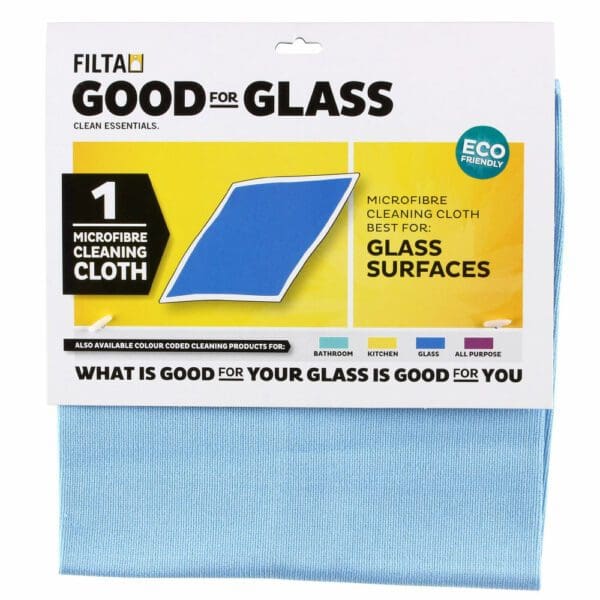 FILTA Upcycled Microfibre Cloth – Glass Aqua