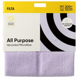 FILTA Upcycled Microfibre Cloth 2pk – Kitchen & Bathroom