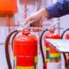 Fire extinguisher servicing