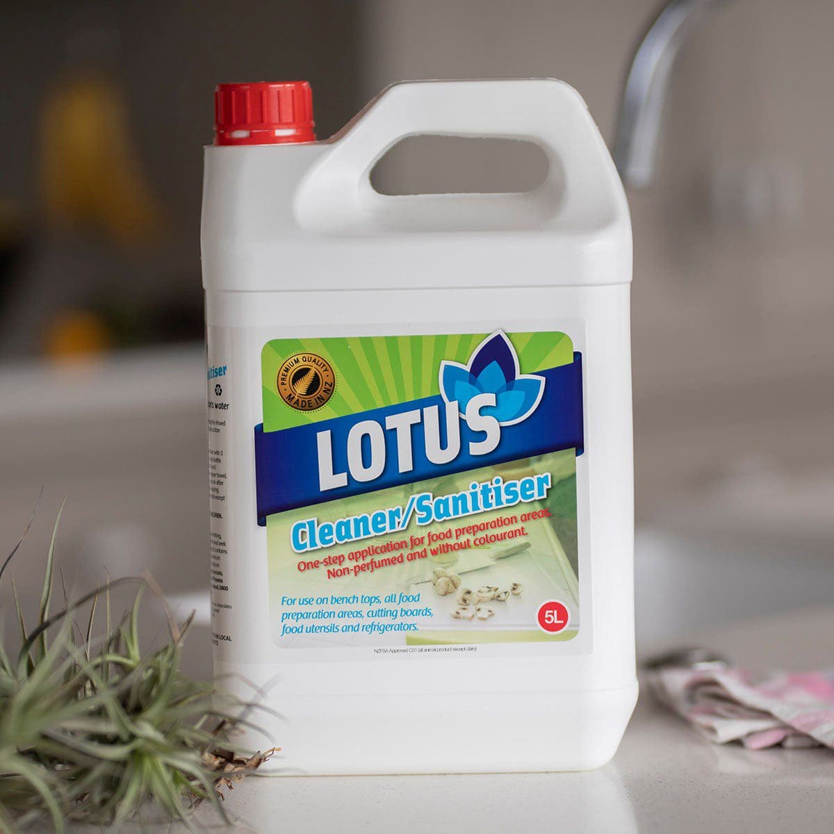 Lotus Cleaner & Sanitiser 5Lt Kiwi Hygiene Supplies