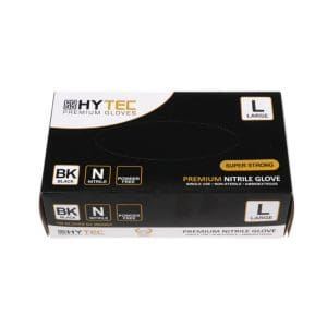 Hytec Premium Black Nitrile Gloves Powder Free