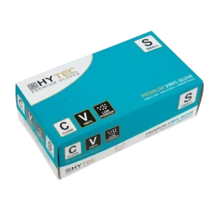 Hytec Clear Vinyl Powder Free Disposable Gloves - Small, Packet
