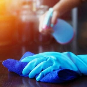 Silver Lined Latex Household Rubber Gloves