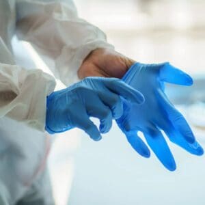 Bastion Nitrile Soft Blue Powder Free Gloves