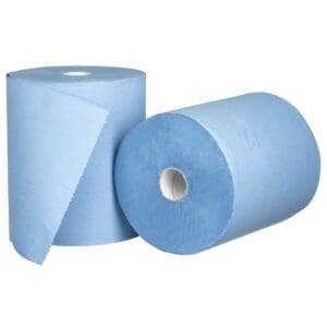 2 Ply Roll Feed Paper Towels Blue (210mm x 150M)