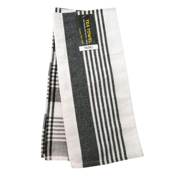 Filta Cotton Tea Towel Royal Black
