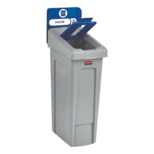 Rubbermaid Slim Jim Recycling Station Lid, Paper Disposal