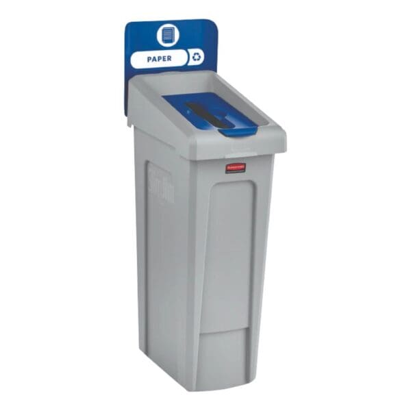 Rubbermaid Slim Jim Recycling Station Lid, Paper Disposal