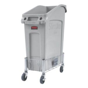 Rubbermaid Slim Jim Stainless Steel Dolly