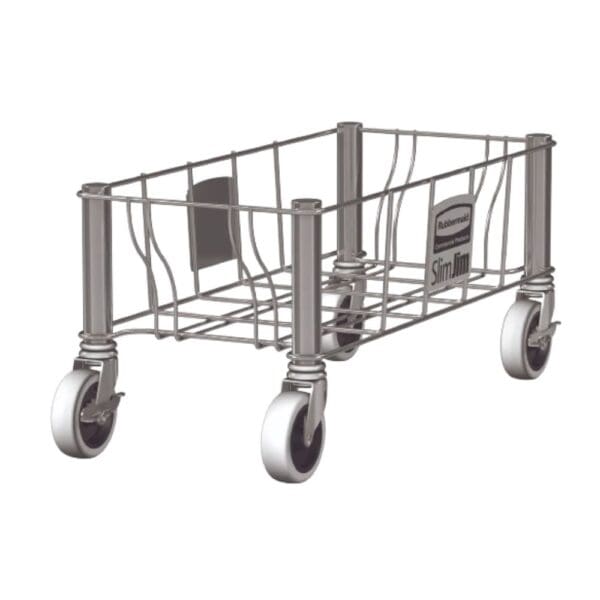 Rubbermaid Slim Jim Stainless Steel Dolly