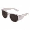 Wise Street Safety Glasses - Clear Frame and Smoke Lens