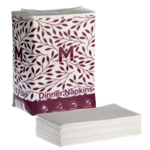 Airlaid 1 Ply Dinner Napkins 1/8 Fold 400mmx400mm