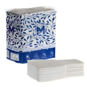 Compact 1 Ply Dispenser Napkins Tall E Fold 240x240mm