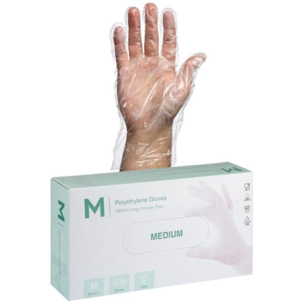 Matthews Polyethylene Clear Gloves 1.0g S-M