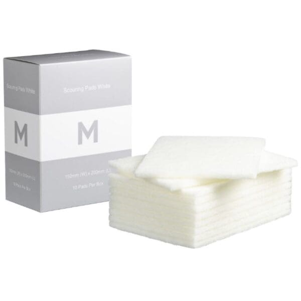 Matthews Regular Scouring Pads, White Non-Scratch