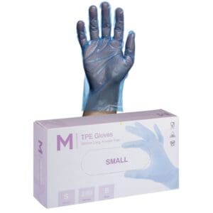 Matthews TPE Embossed Gloves Powder Free 2.0g (Blue) Small