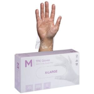 Matthews TPE Embossed Gloves Powder Free 2.0g X-Large