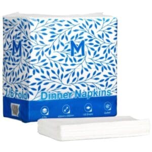 Quilted 2 Ply Dinner Napkins 1/6 Fold 300x400mm
