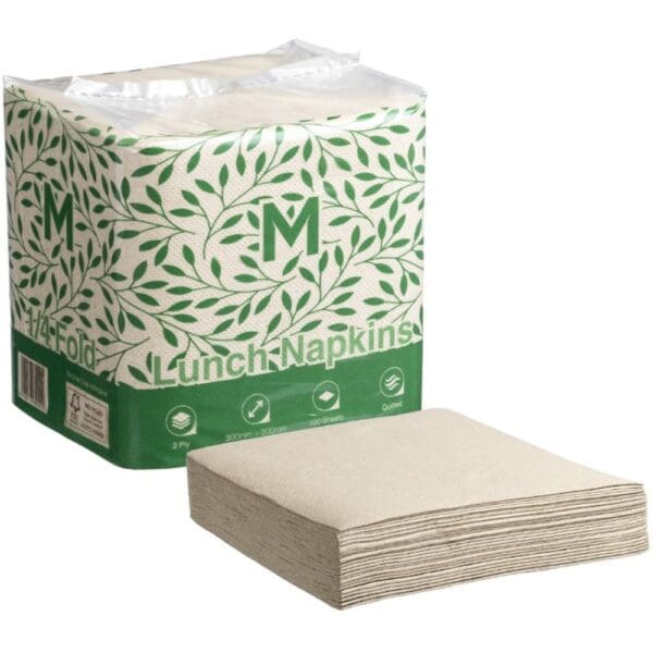 Quilted Lunch Napkins 1/4 Fold 300mmx300mm