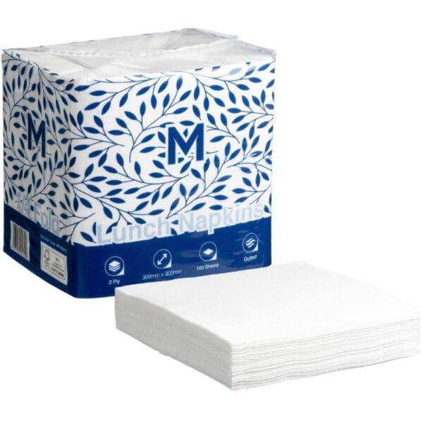 Quilted Lunch Napkins 1/4 Fold 300mmx300mm