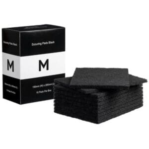 Matthews Regular Scouring Pads, Black Extra Heavy Duty