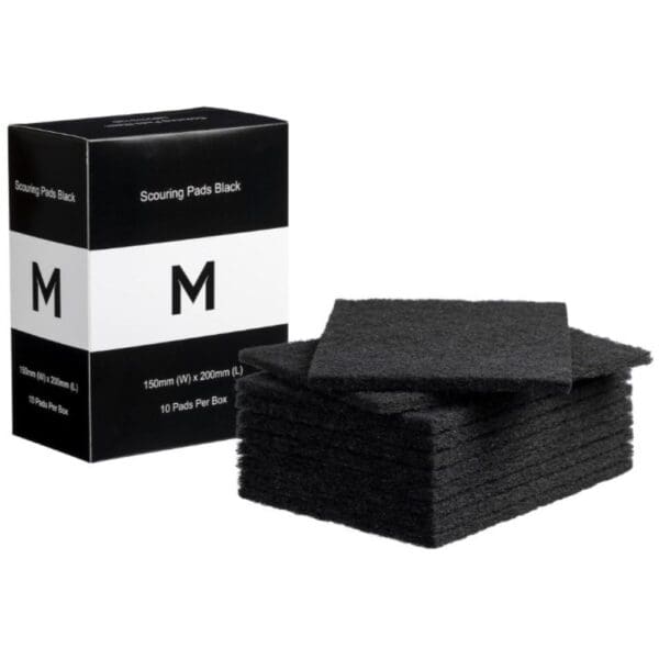 Matthews Regular Scouring Pads, Black Extra Heavy Duty