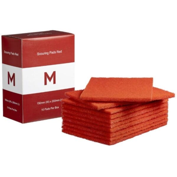 Matthews Regular Scouring Pads, Red Medium Duty