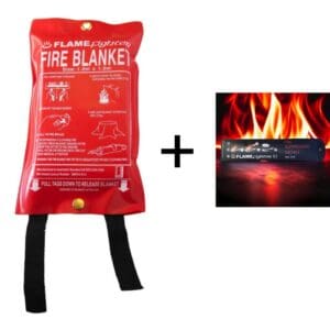 Small Fire Blanket & Fire Suppression Sachet Combo