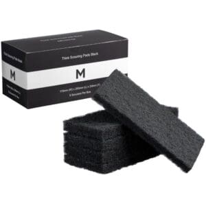 Matthews Thick Scouring Pads, Black Extra Heavy Duty
