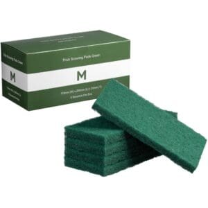 Matthews Thick Scouring Pads, Green Heavy Duty