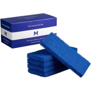 Matthews Thick Scouring Pads, Blue Light Duty