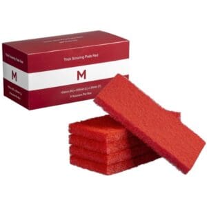 Matthews Thick Scouring Pads, Red Medium Duty