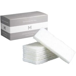 Matthews Thick Scouring Pads, White Non-Scratch