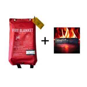 Medium Fire Blanket & Fire Suppression Sachet Combo