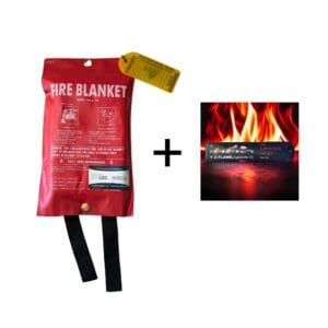 Small Fire Blanket & Fire Suppression Sachet Combo