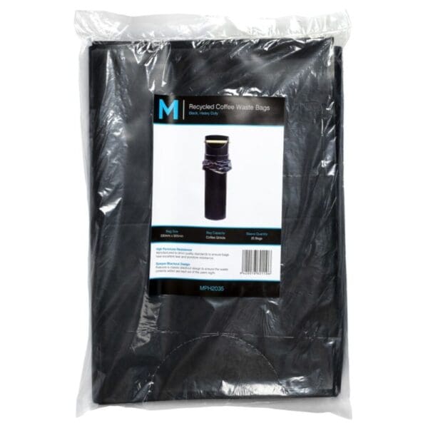 FP Recycled Coffee Waste Bags, Black 220x925x80mu