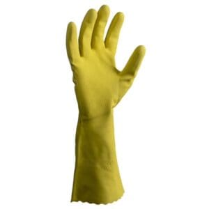 Matthews Silverlined Latex Gloves Powder Free, Yellow