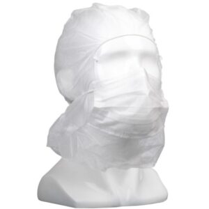 Polypropylene Balaclavas with Mask 25gsm White