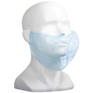 Polypropylene Beard Covers Single Loop 12gsm Blue