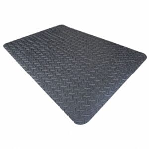 Diamond Plate Anti Fatigue Standing Mat 900 x 600mm, Black