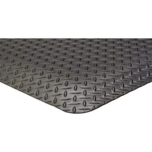 Diamond Plate Standing Mat 900mm x 600mm, Black