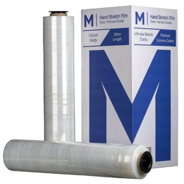 Matthews Hand Stretch Film 500mm x 300m 23mu, Clear