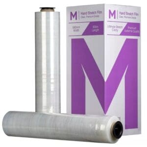 Matthews Hand Stretch Film 500mm x 300m 20mu, Clear
